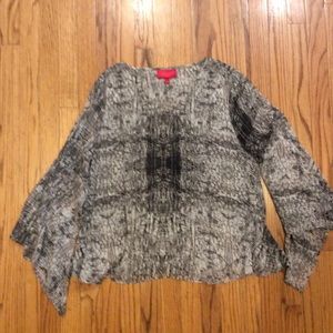 Jennifer Lopez Snakeskin print blouse 14 16